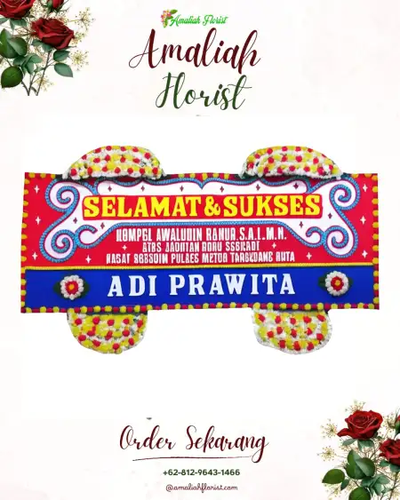 Papan Bunga Ucapan Selamat Merden